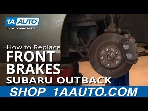How To Replace Do a Front Disc Brake Job 2000-04 Subaru Outback