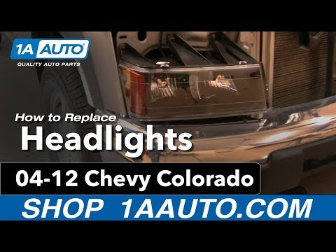 How To Install Replace Headlights and Bulbs Chevy Colorado 04-12 1AAuto.com
