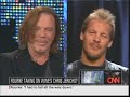 larry king interviews chris jericho and mickey rourke.