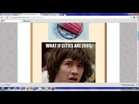 how to html ebay template