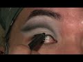 Classic Black, White, Grey eye with dramatic lashes and using ELF Eye Brightening Palette in Drama. Fun look for stage, shoot, or period wear. EnJoy! and feel free to use other colors. (edited prior to my new musical intro)