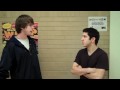 Marin Kukoc chats with Daniel Poneman at the Full Package Exposure League