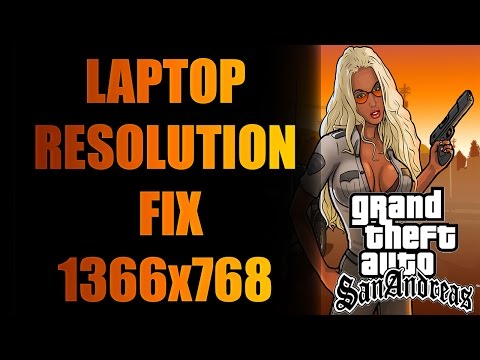 how to adjust gta san andreas resolution