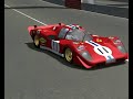 Crash in Laguna Seca with a Ferrari 512S Crash in Laguna Seca with a Ferrari 512S