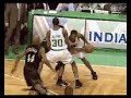 Pierce beats four Sixers for the layup.