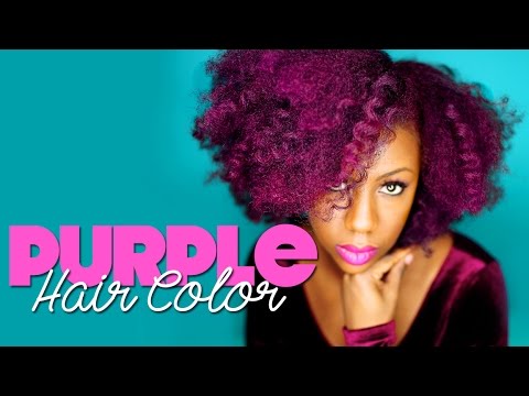 how to naturally dye your hair purple