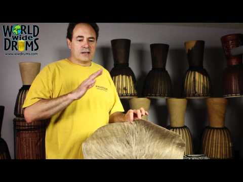 how to reskin a djembe drum