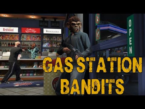 GAS STATION BANDITS (GTA Online w/ Goldy & Ally)