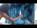 Abstract Nude Painting Demonstration by Thai Artist - Paisun