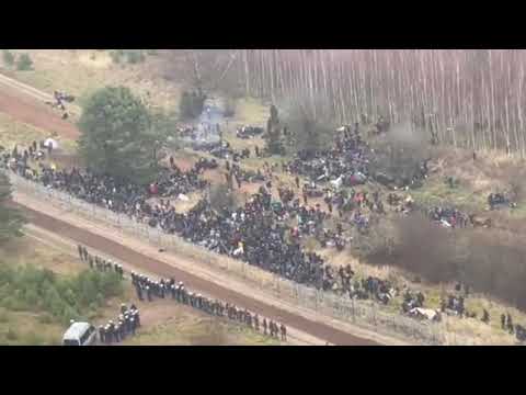 Tysiące imigrantów zmierza w kierunku granicy polskiej, będzie szturm?