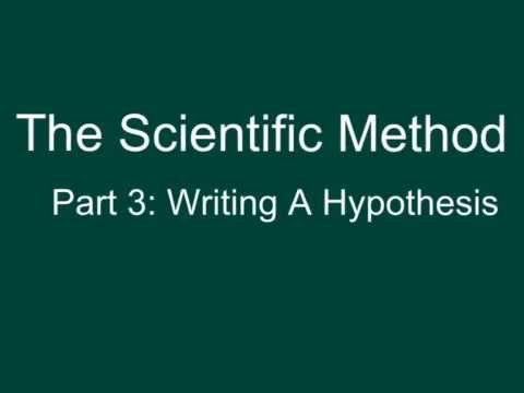 how to write hypothesis