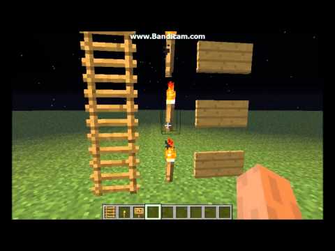 how to make a ladder in minecraft