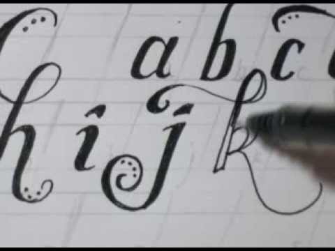 how to draw swirly letters a-z