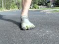 Forefoot Strike in Vibram Fivefingers - Super Slow Motion