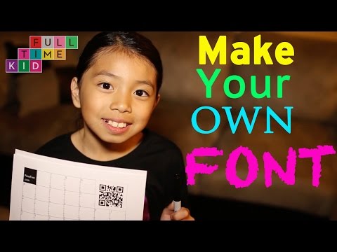 how to create your own font