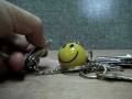 Rocket shape Stainless Steel flashlight keychain