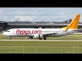 DONCASTER AIRPORT (UK) FLYBE ERJ-190 TRAINING, PEGASUS B737-82R, PGT430 TURKEY