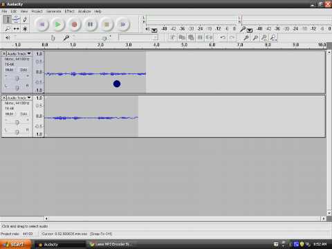 Audacity как сделать файл mp3