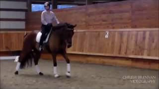 Mercedes Andazola at Sonnenberg Farm attending Stephen Birchall Clinic