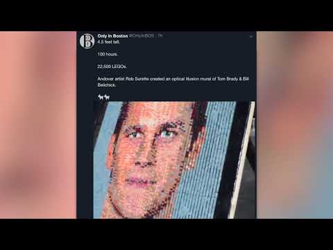 Video: Local Artist Creates Insane LEGO Masterpiece of Tom Brady And Bill Belichick