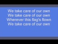 Bruce Springsteen - We Take Care Of Our Own Lyrics
