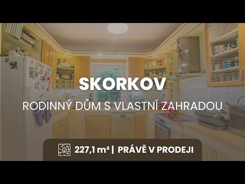 Video Prodej rodinného domu ve Skorkově s vlastní zahradou 15 min od Prahy