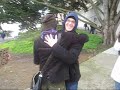 FREE HUGS by 4  BIE Ryukoku-uni students around Bay Area