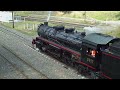 LVR NSWGR 5917 steam engine with 3801 Ltd at Moss Vale 14 Dec 2008 tour