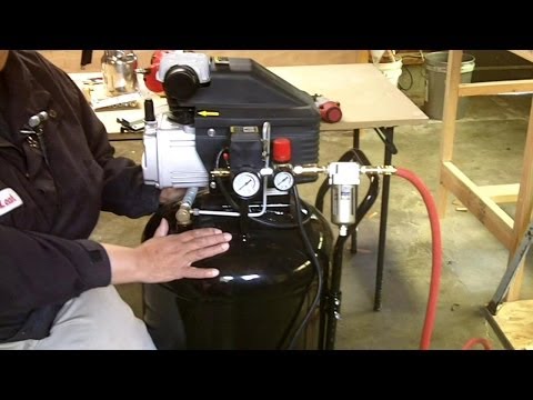 how to attach air compressor hose