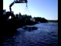 a car in the sea