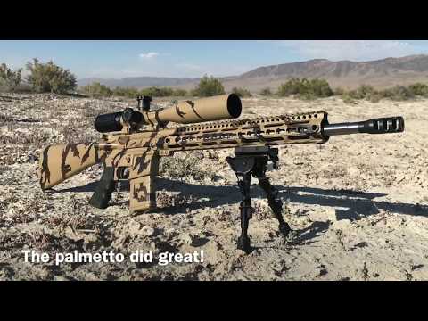 1,100 Yards PSA 223 AR15 vs Tikka T3x 243 Bolt Action