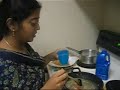Making of the vermicelli upuma