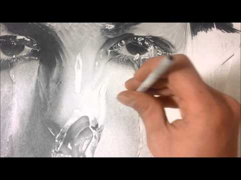 Desenho Realista - Textura de pele usando esfuminho