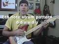 Guitar Lesson Strum with rhythm using a strum pattern part 2