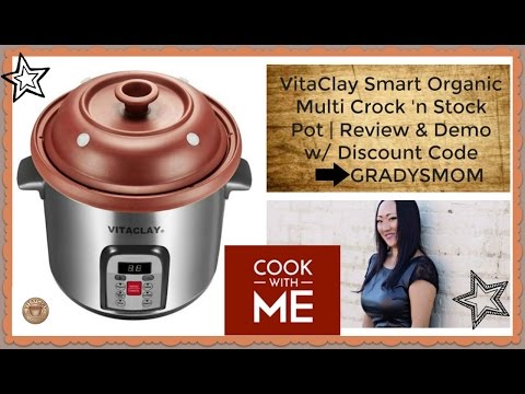 Vita Clay Organic Clay Crock 'n Stock Pot | Review & Demo Recipe