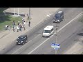 Ukraine president Yanukovich motorcade in Dnipropetrovsk 27.04.2012