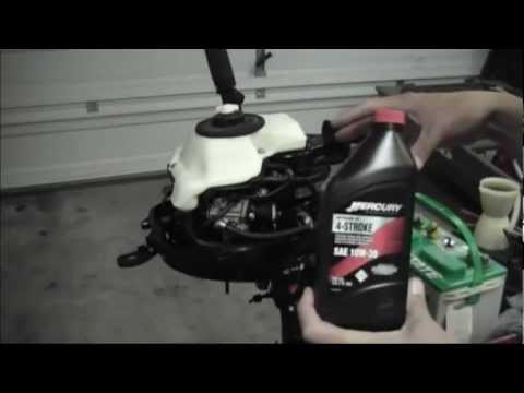 Mercury 3.5hp 4 stroke outboard oil change