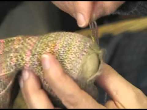 how to patch wool socks