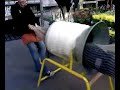 A short clip of Mike going head first through the B&Q Christmas tree netting machine
