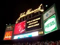 Red Sox fans singing \"Sweet Caroline\"