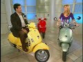 Tony Cappadona from Piaggio, the makers of Vespa and Piaggio scooters, demonstrates how by riding a scooter you can save gas, go green and have fun.