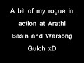 Rogue in action, nice crits.