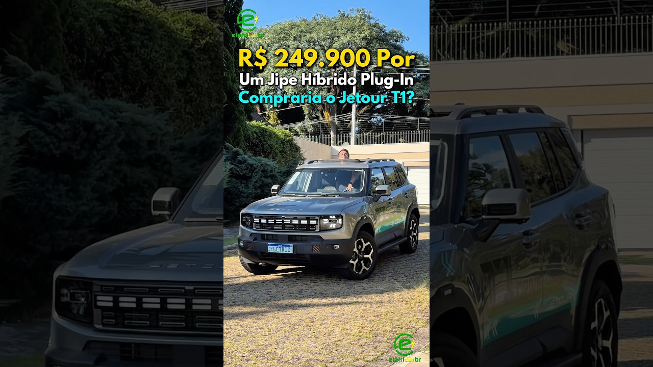 R$ 249.900 por um Jipe Híbrido Plug-In! Compraria o Jetour T1?