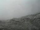 Standing at the edge of the crater of a volcano in Indonesia