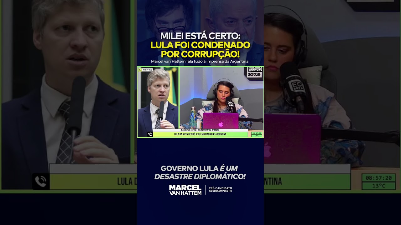 Milei está certo: Lula foi condenado por corrupção!