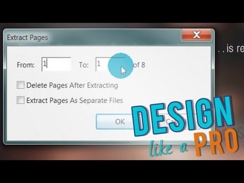 how to isolate pages in a pdf