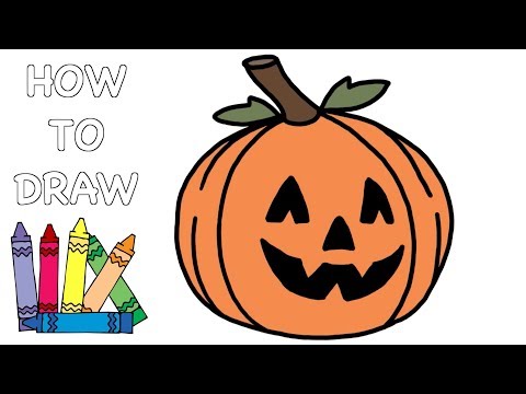 video-linktoworks-How To Draw A PUMPKIN - Easy Step-by-Step Drawing... - YouTube