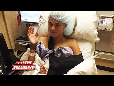 Lana updates WWE fans from her hospital room immediately following surgery: Sept. 15, 2015