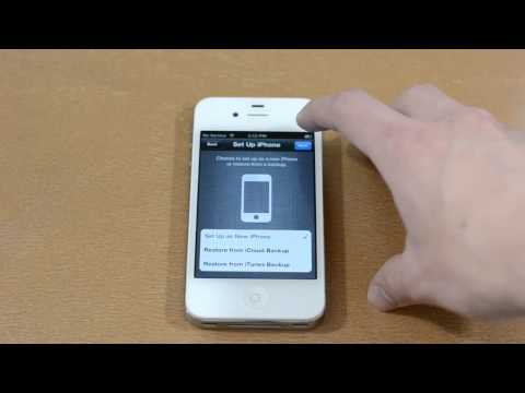 how to setup your iphone 4 s