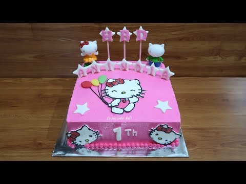 Tanpa Spuit! Cara Membuat Kue Ulang Tahun Hello Ki